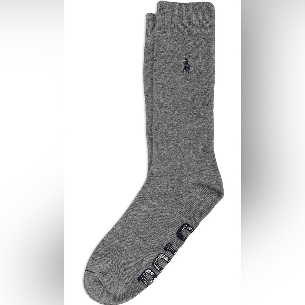 POLO RALPH LAUREN Mens Casual Cozy Gripper Lounge Socks - Picture 2 of 6